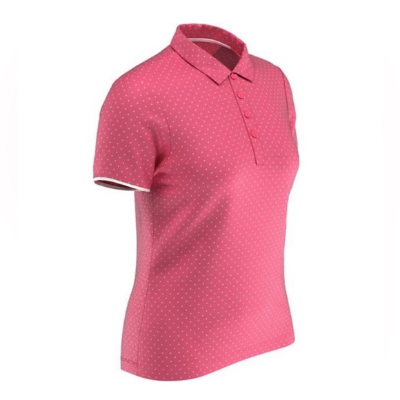 Callaway • All Over Printed Polka Dot Short Sleeve Polo - Picture 2 of 3